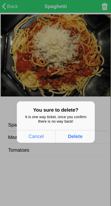 Food recipes